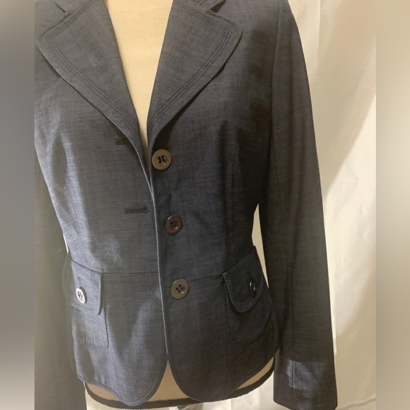 LOFT DENIM LIKE BLAZER SIZE 4 - Picture 6 of 14